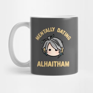 Genshin Impact Mentally dating Alhaitham chibi head | Morcaworks Mug